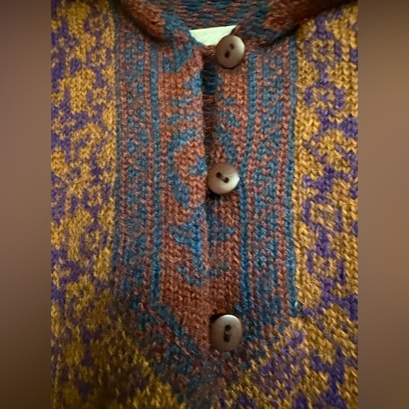Dakota Alpaca Sweater Sz M,Pullover,Browns & Reds,Hand Loomed,Ski Lodge,Y2K - Picture 3 of 6